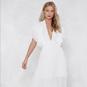 Nasty Gal Backstage Pleated Dress